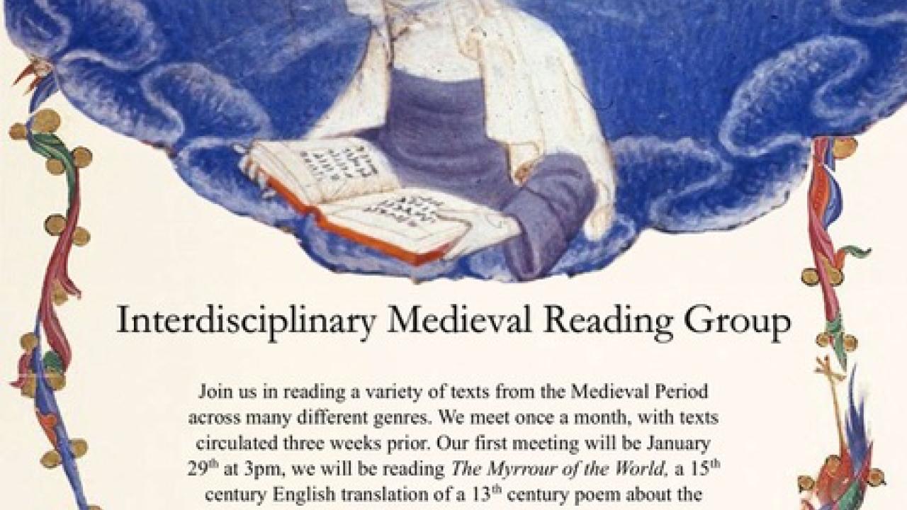 Interdisciplinary Medieval Reading Group Poster