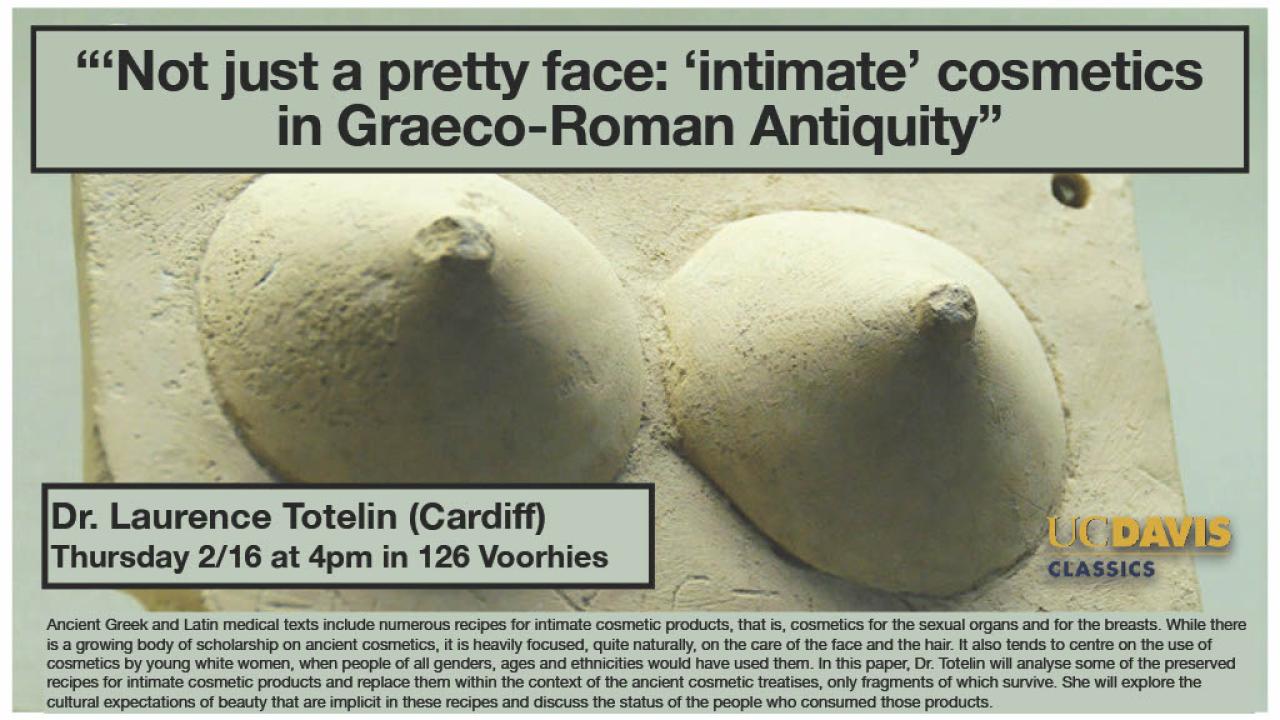 Picture of a poster for Totelin's talk