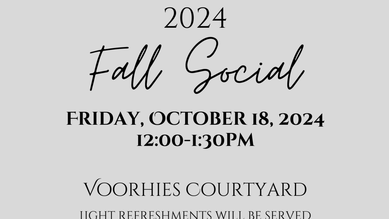 Fall social poster