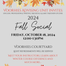 Fall social poster